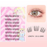 Self-Adhesive Lash Clusters Kit No Glue Individual Lashes Soft Idol False Eyelashes for Natural Volume Reusable Makeup Essential