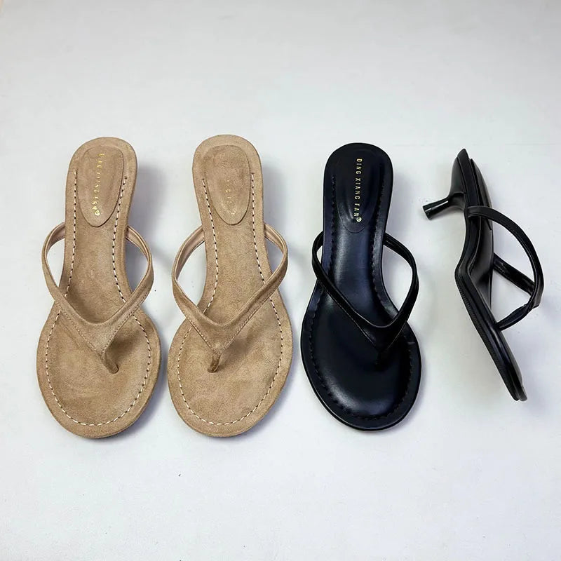 Elegant Women Shoes With Low Heels Female Footwear 2025 Round Toe Pumps Shallow Modern Sandals Ladies Heels Shoes