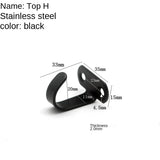Black Stainless Steel Wall Hook Heavy Duty Fixed Pad Eye Plate Deck Door Buckle U/J-Shaped Heavy Duty Ceiling Mount Hanger