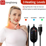 Heated Neck Brace Relief Pain Fatigue Sprain Warm Therapy Physiotherapy Dredge Meridians Joint Spondylosis Support Household