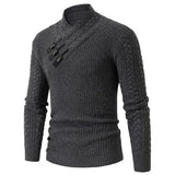 Long-sleeved Knit Sweater for Men, European and American Plus Size Sweater, Loose, Goes with Everything, Autumn and Winter