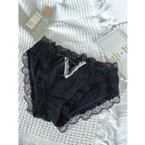Lingerie woman sexy panties cotton fabric ropa interior femenina lace sweet underwear women cute ribbon plus size ropa interior