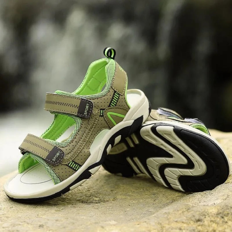 2019 Summer Kids Shoes Brand Closed Toe Toddler Boys Sandals Orthopedic Sport PU Leather Baby Boys Sandals Shoes
