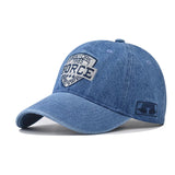 denim baseball cap for men women spring summer cap letters embroidery
