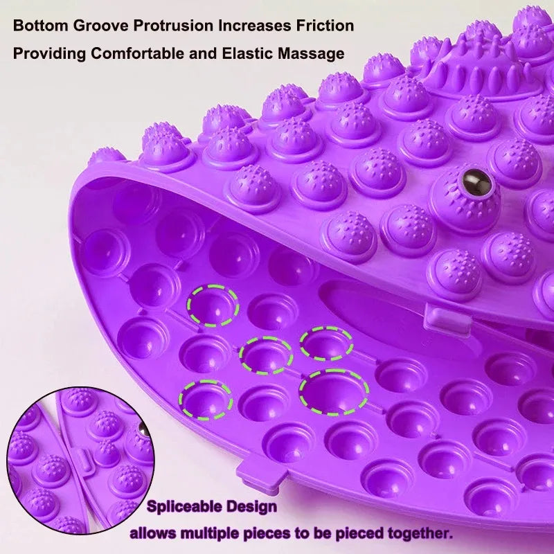 Foot Yoga Massage Acupressure Boards Meridian Jogging Pad Stone Therapy Reflexology Mat Toe Pressure Plate Foot Relax Training