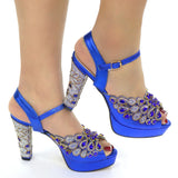 2022 Latest Italian Design Pointed Rhinestone Summer Party High Heels for Women Fashion High Quality Elegant Ladies Sandals