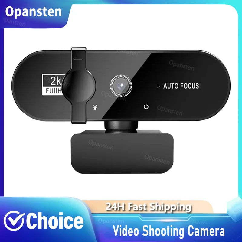 4K Webcam 1080P Mini Camera 2K Full HD Webcam with Microphone 30fps USB Web Cam for Auto Focus PC Laptop Video Shooting Camera