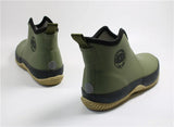 2022 New Men's Pull-on Rain Boots Waterproof Rubber Ankle Boots Outdoor Leisure Fishing Boots Student Rain Boots