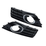 For Audi A4 B8 A4L 2008 2009 2010 2011 2012 Front Bumper Fog Lights Grille Grill Cover hole Car-Styling Griller Headlight DRL