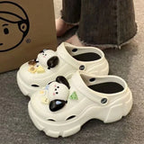 Women's Slippers 5CM High Platform Garden Fashion Clogs Shoes Women's Slippers Thick Bottom EVA Sandals Summer Girls Slippers