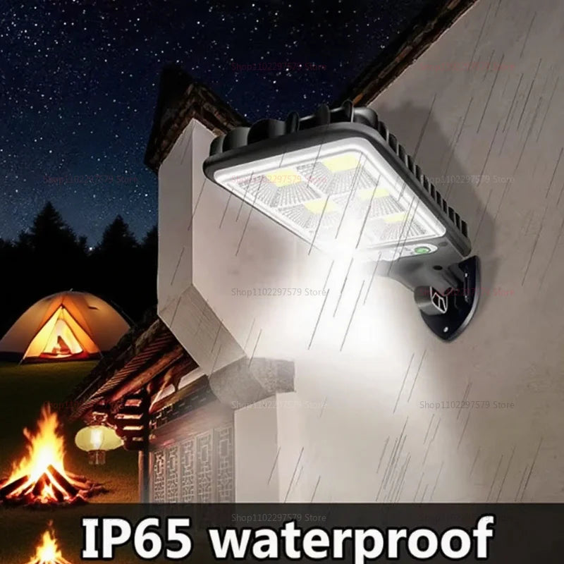 Solar Street Lights Outdoor Fully Automatic LED Sensing Waterproof Garden Yard Emergency Lighting for Rural Courtyards Driveways