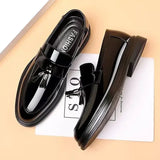 Spring Autumn Black Social Shoe Male Pointed Toe Men's Formal Shoes Cheap Liquidation 39 Clearance 2024 Trend Party Style Office