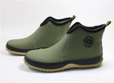2022 New Men's Pull-on Rain Boots Waterproof Rubber Ankle Boots Outdoor Leisure Fishing Boots Student Rain Boots
