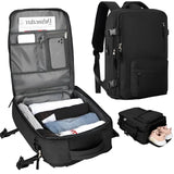 Customizable Travel Laptop Backpack, Business Anti Theft Durable Carry On Backpack with USB Port, Water Resistant College Bag