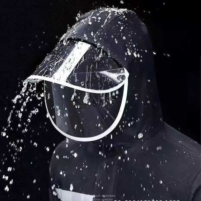 Heavy - duty Motorcycle Rain Gear Set - Windproof, Waterproof and Reflective, a Must - have for Riding
