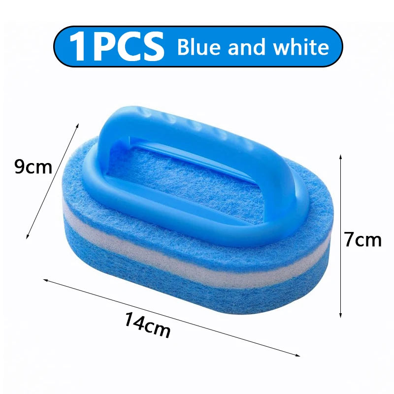 Cleaning Brush With Handle Sponge Wiping Kitchen Cleaning Pot Washing Dishwashing Sponge Cleaning And Brush Tool Toilet Ceramic