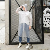 Waterproof Outdoor Rain Gear Unisex Long Transparent Reusable Raincoat Jacket for Men and Women Cycling Hiking