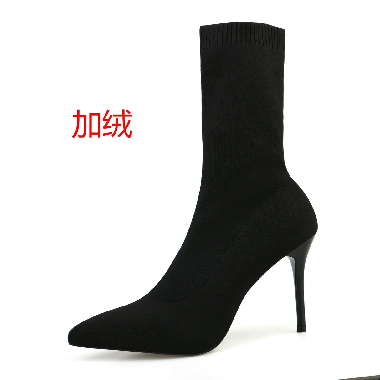 Sexy Sock Boots Knitting Stretch Boots High Heels for Women Fashion Shoes 2024 Spring Autumn Ankle Boots Female