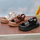 Boys Sandals Collision Avoidance Non-slip Baby Prewalker 1-6 Years Old Children Soft Soled Velcro Sandals