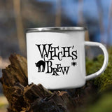 Witches Brew Coffee Mug Halloween Enamel Mug  halloween party mug gift Halloween Mug Drinkware Autumn Cup