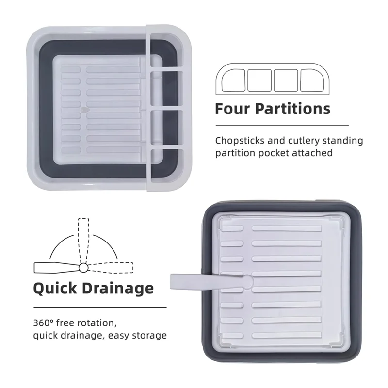 A36T-Tableware Storage Organizer Tableware Storage Organizer With Drying Shelf,Home Essential
