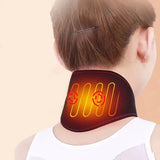 Electric Heated Neck Protection Belt Three Adjustable Temperature Levels for Warmth and Neck Massage Neck Relaxation Black