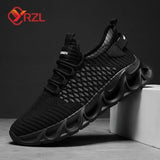 YRZL Men's Lightweight Mesh Running Shoes Casual Sneakers Summer Comfortable Athletic Jogging Running Shoes for Men