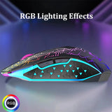Bluetooth 5.2 Wireless Mouse RGB Gaming Mouse Silent Mouse Rechargeable Mouse 800-1200-1600 DPI Mouse Mice for PC Laptop Macbook
