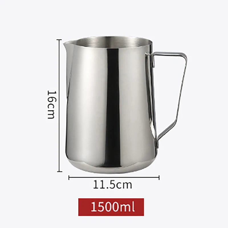 Stainless Steel Milk Frothing Pitcher Espresso Steam Coffee Barista Craft Latte Cappuccino Milk Cream Cup Frothing Jug Pitcher