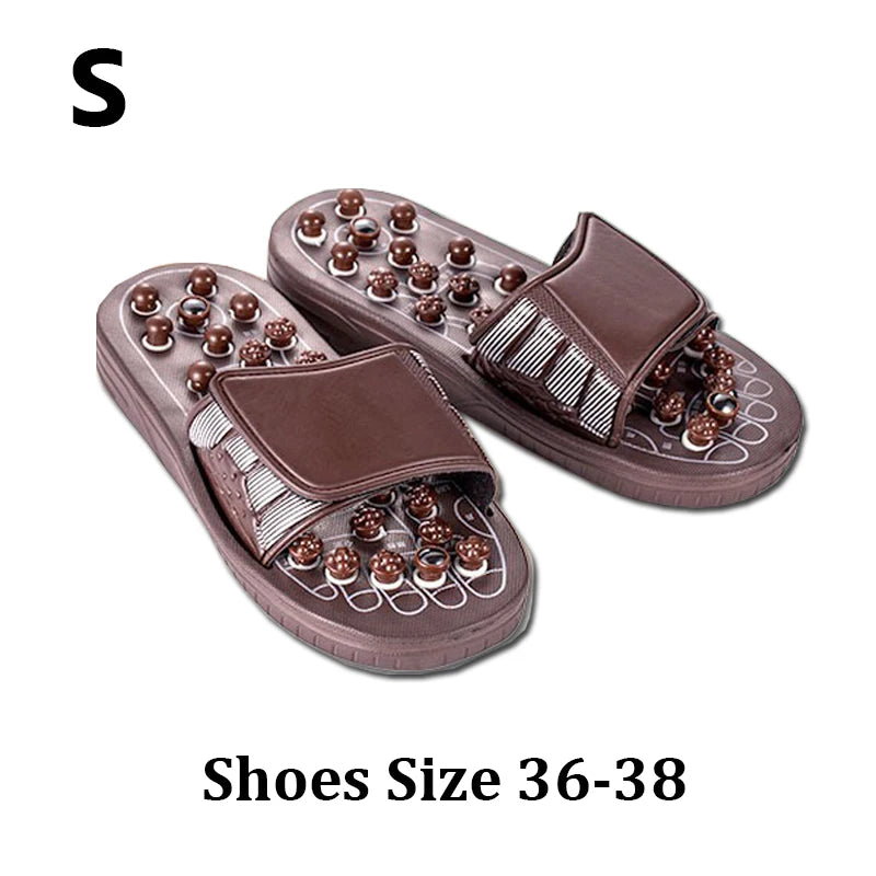 Foot Massage Acupuncture Slippers Acupoint Activation  Reflexology Spring Magnetic Therapy Relieve Foot Pain Meridians Arthritis