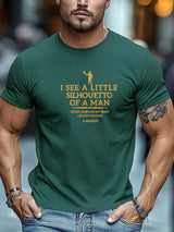 Men's t shirts I SEE A LITTLE SILHOUETTO OF A MAN Graphic Summer Soft Comfort Fit Tee Daily Wear Tops