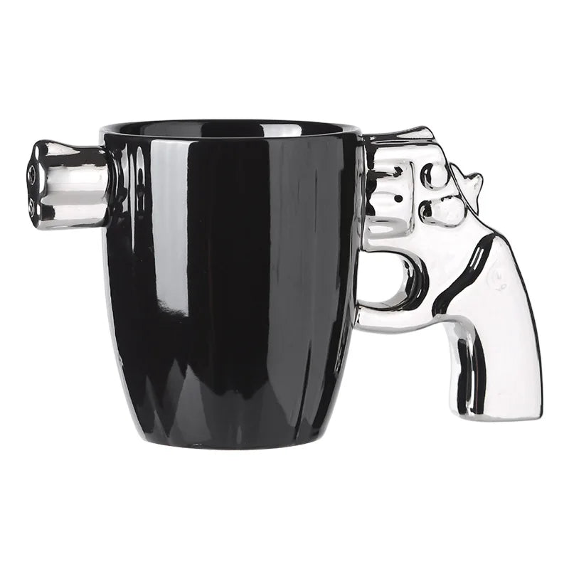 ceramic gun mug cup pistol gun handle mug cup sheriff mug