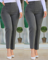 Pants for Woman 2025 Business Office Lady Black High Waist Waist Tight Fitting Elegant Work Pants Female Trousers