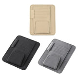 Car Sun Visor Organizer Multi-Pocket Business Card Storage Management Sunglasses Holder Visor Accessories Auto Interior