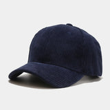 Autumn Corduroy Plain Baseball Cap for Men Women Daily Casual Outdoor Cricket Cap  Unisex Snapback   Casquette