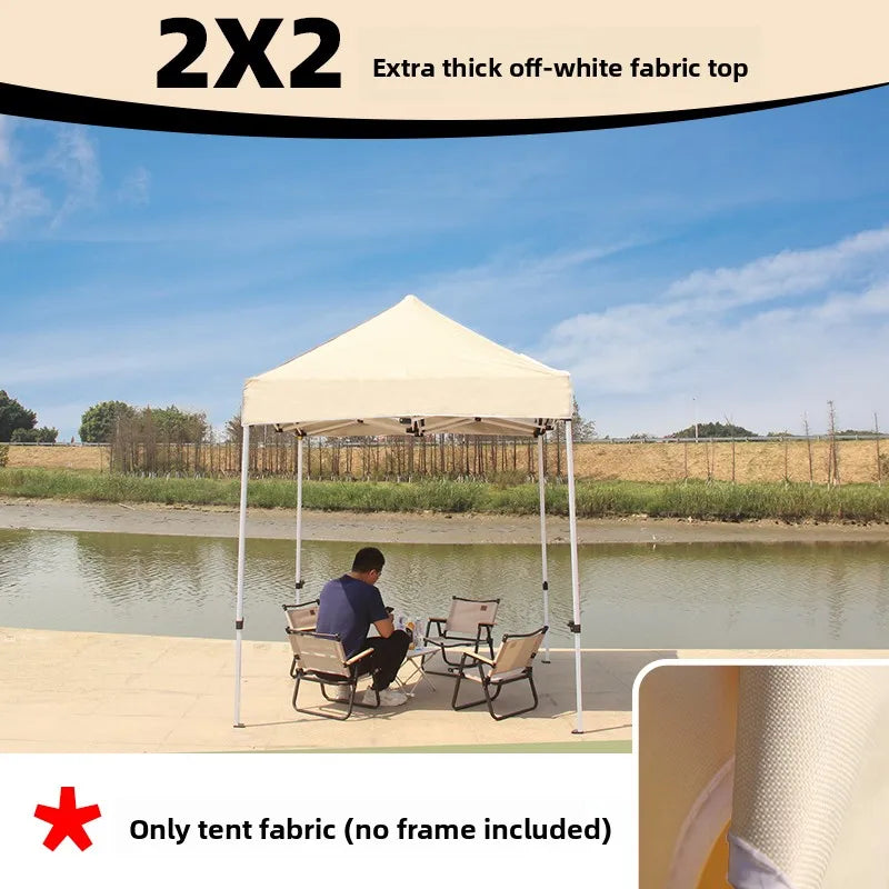 Thiened Four-Legged Umbrella Tent Top Cloth 3x3 Outdoor Sunade Waterproof Sun Protection Large Umbrella Canvas Stall