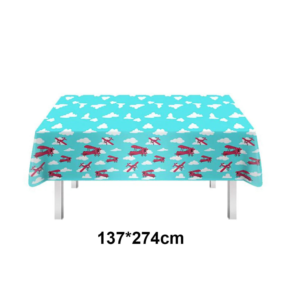 Fighter Plates Airplane Birthday Party Decor Plane Plates Blue Sky Plates Two Fly Paper Plates Napkins Party Supplies for Boys