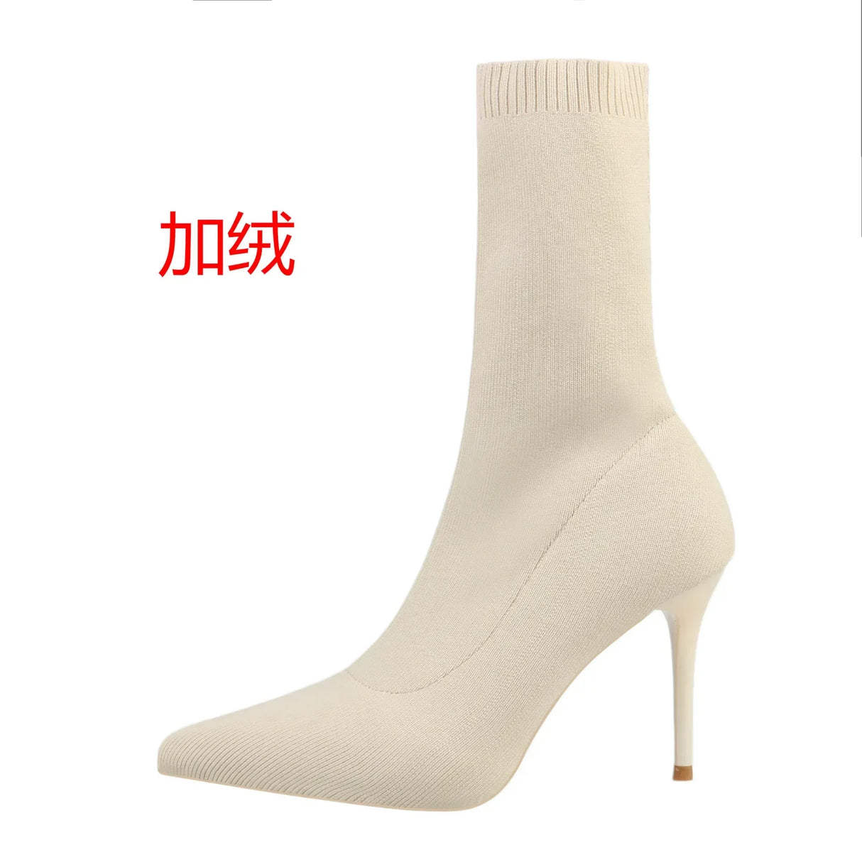 Sexy Sock Boots Knitting Stretch Boots High Heels for Women Fashion Shoes 2024 Spring Autumn Ankle Boots Female