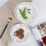 4pcs, ceramic 6-inch breakfast plates, appetizer plates, sandwiches, bread, dessert fruit salad plates, Nordic style ceramics
