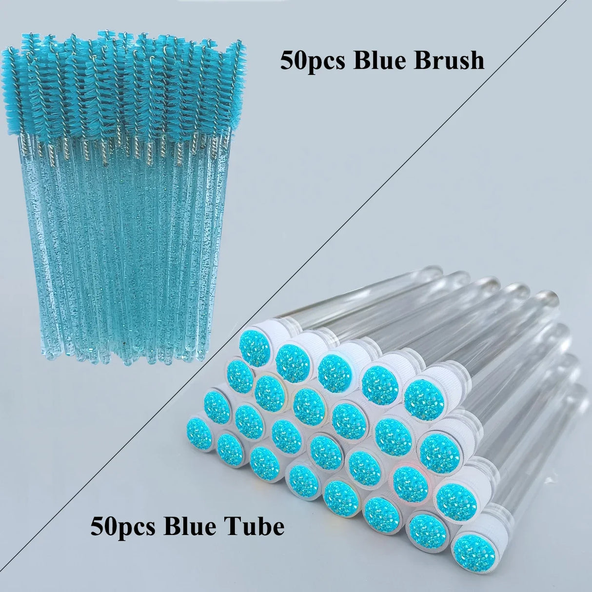 Reusable Eyelash Brush Tube Disposable Mascara Wands Replaceable Dust-proof Eye Lash Eyebrow Brush Tube for Eyelashes Extension