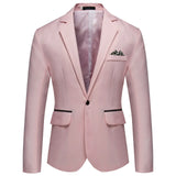 2025 Men's Formal Office Blazer Jacket Suits Solid Fashion Wedding Dress Suit Jacket Coat Male Oversized Casual Blazer Hombre