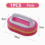 Cleaning Brush With Handle Sponge Wiping Kitchen Cleaning Pot Washing Dishwashing Sponge Cleaning And Brush Tool Toilet Ceramic