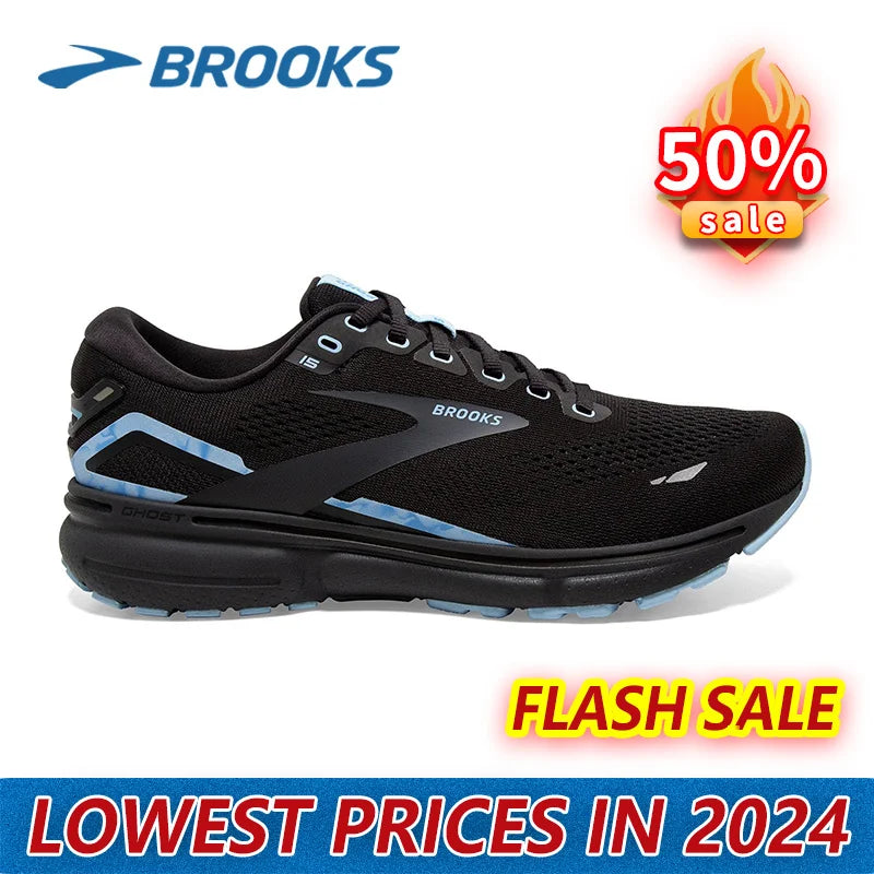 Brooks Ghost 15 series outdoor running shoes sports shoes men's and women's casual shoes training long-distance running shoes