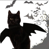 Creative Halloween Cute Pet Clothes Black Bat Wings Harness Costume Halloween Cosplay Cat Dog Halloween Party For Pet Supplies