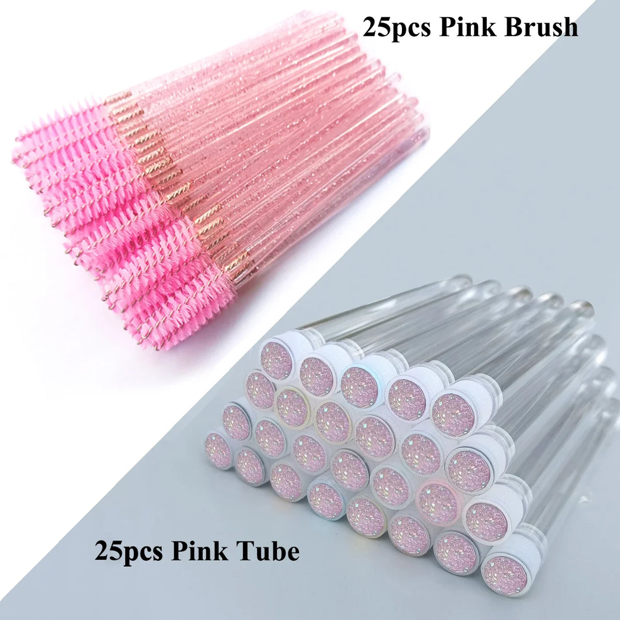 Reusable Eyelash Brush Tube Disposable Mascara Wands Replaceable Dust-proof Eye Lash Eyebrow Brush Tube for Eyelashes Extension