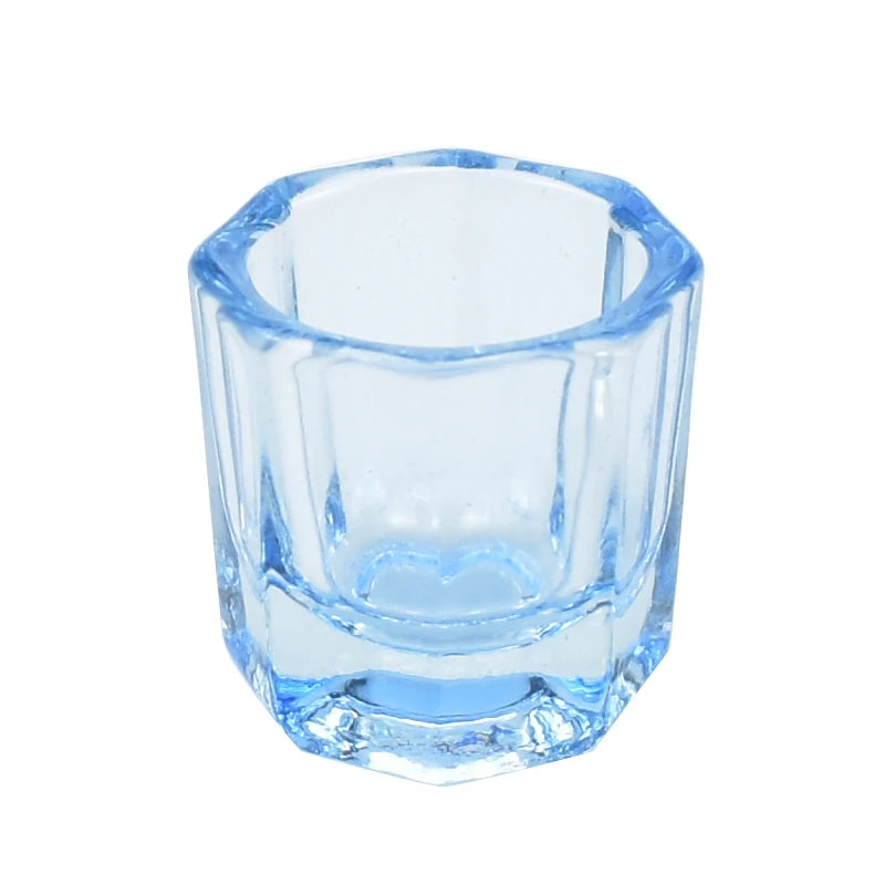 Dentistry Mixing Bowls Glass Dish Household Octagonal Cups for Dental Lab Powder Holder Container Tool