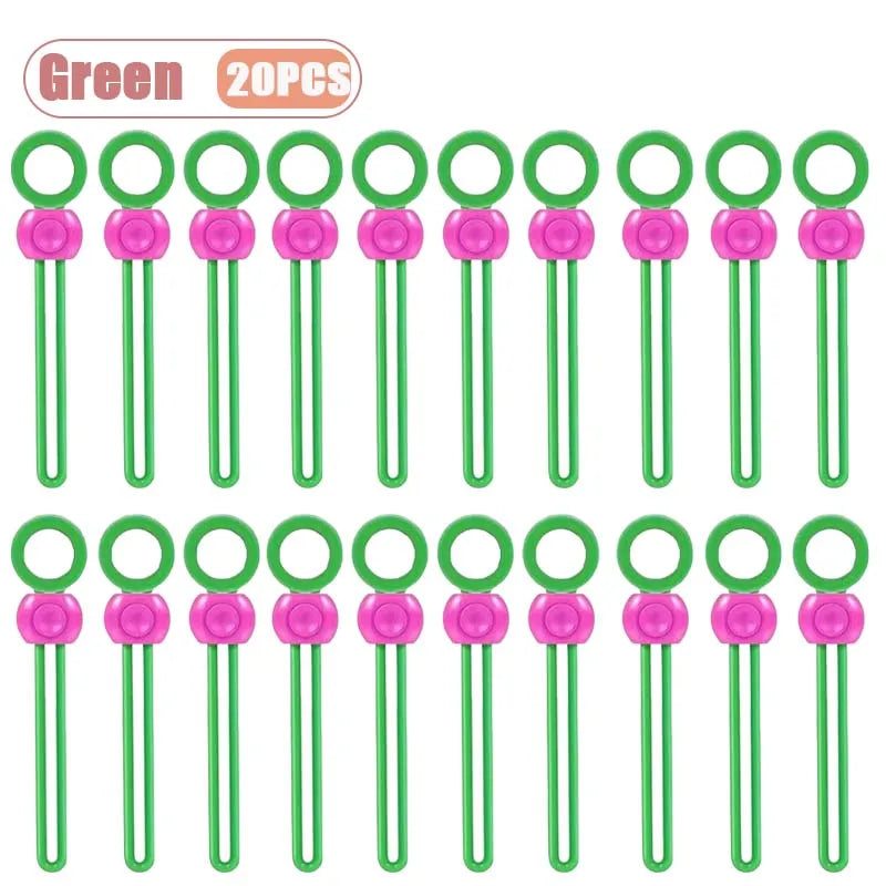 Colorful Tie Sealing Clips for Food Bags Kitchen Sealing Clip Multi-functional Closure for Freshness and Practical Storage