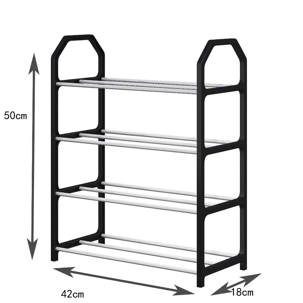 3/4 Shoe Rack Multi Layered And Space Saving Shoe Rack For Simple Household Storage And Storage Three And Four Layer Shoe Racks