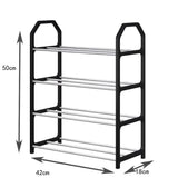 3/4 Shoe Rack Multi Layered And Space Saving Shoe Rack For Simple Household Storage And Storage Three And Four Layer Shoe Racks