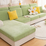 Solid color minimalist modern sofa cover is universal all year round, slip resistant, dirt resistant, pet friendly, and machine